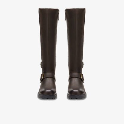 Clarks Orinoco 2 Tall Dark Brown Leather