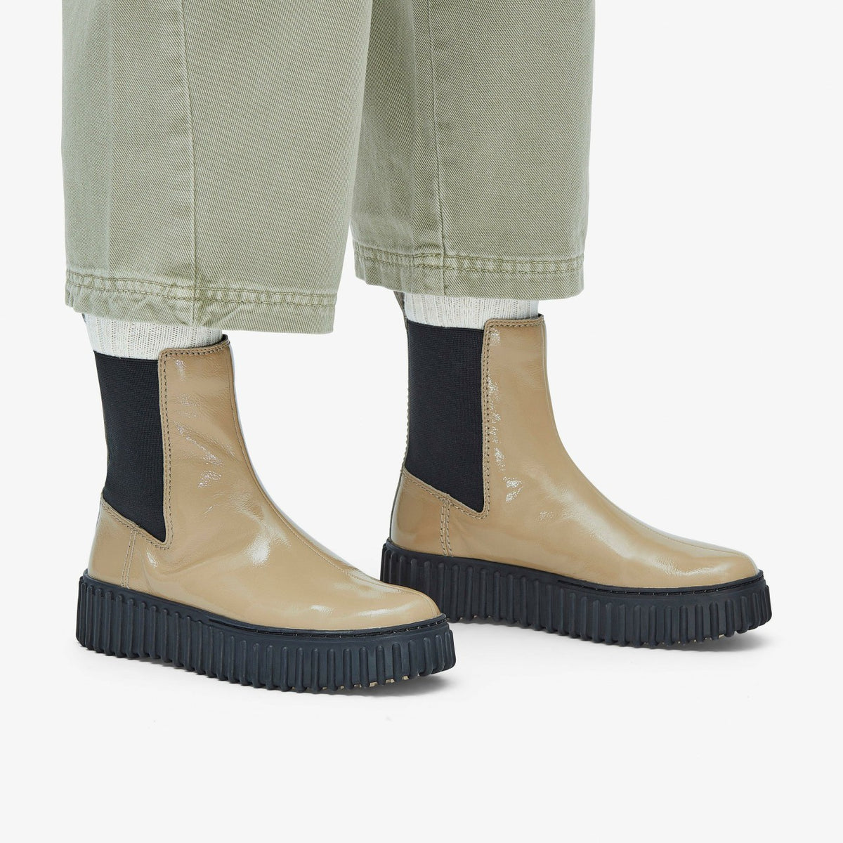 Clarks Torhill Maple Beige Patent