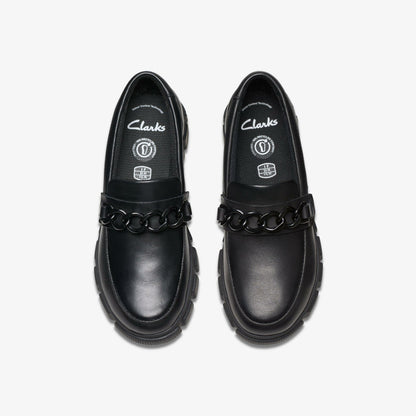 Clarks Evyn Walk Kid Black Leather