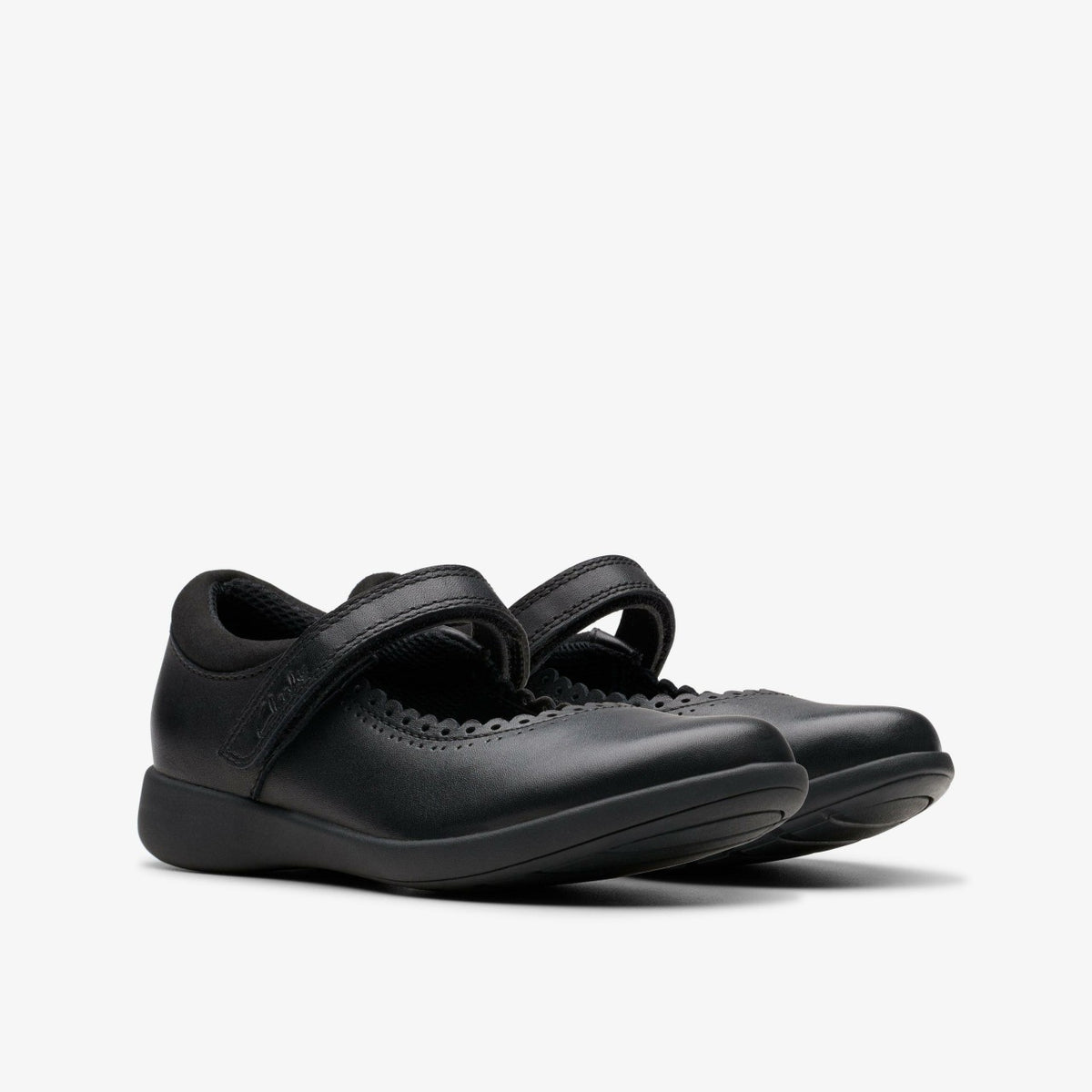 Clarks Etch Pure Kid Black Leather