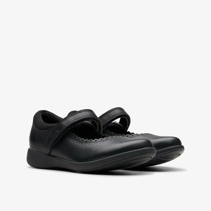Clarks Etch Pure Kid Black Leather
