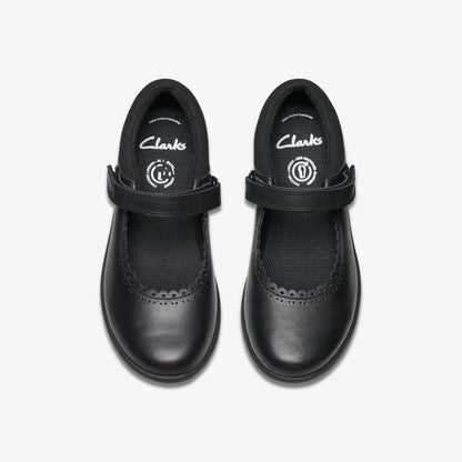 Clarks Etch Pure Kid Black Leather