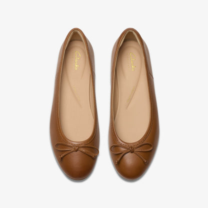 Clarks Fawna Lily Tan Leather