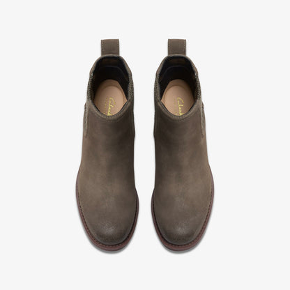 Clarks Chamberly Top Mole Grey Suede