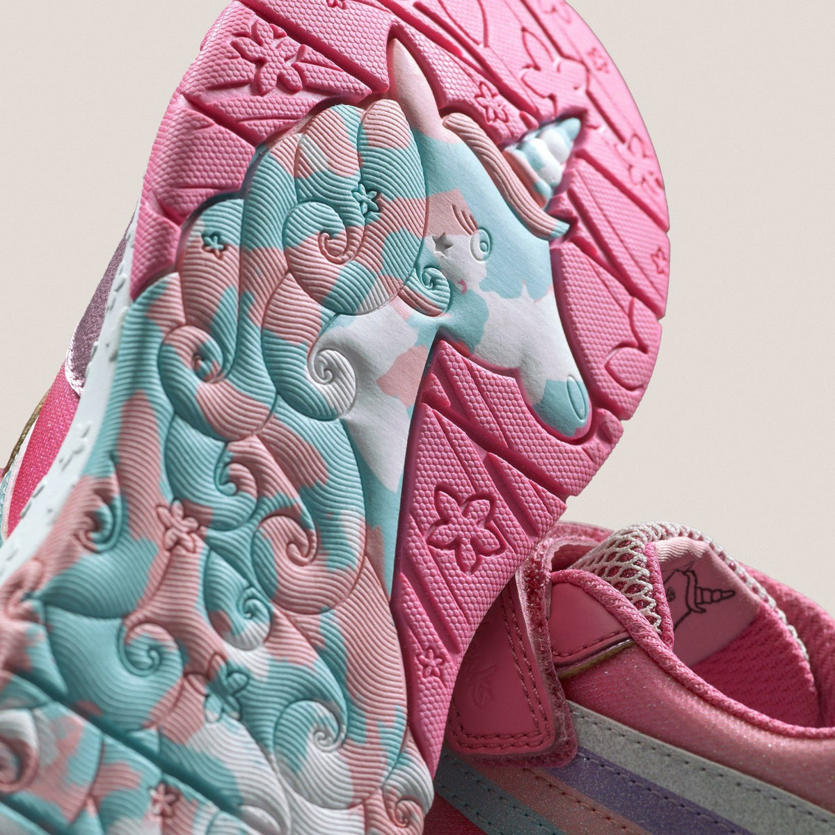 Clarks Tidal Star Kid Bright Pink Combination