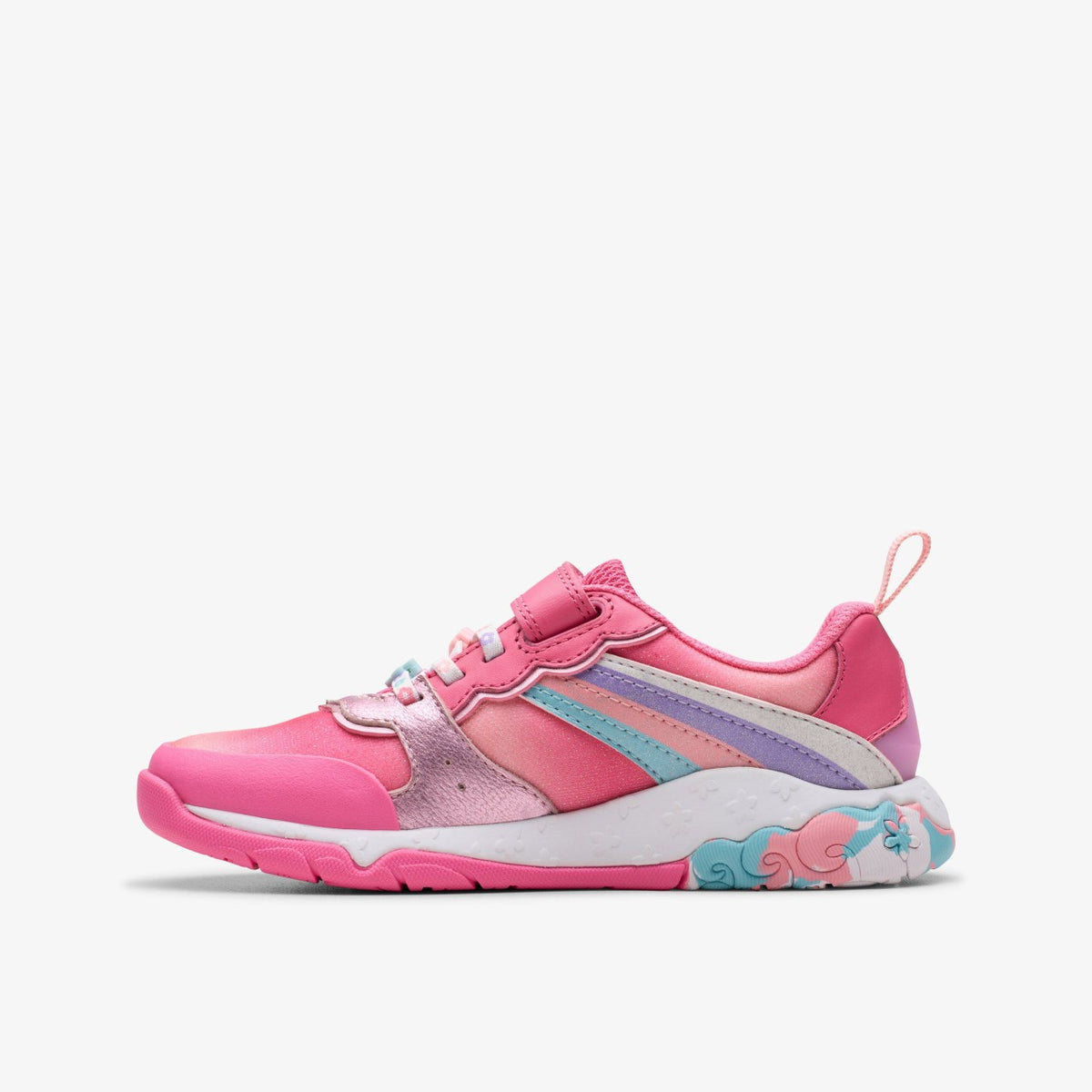 Clarks Tidal Star Kid Bright Pink Combination