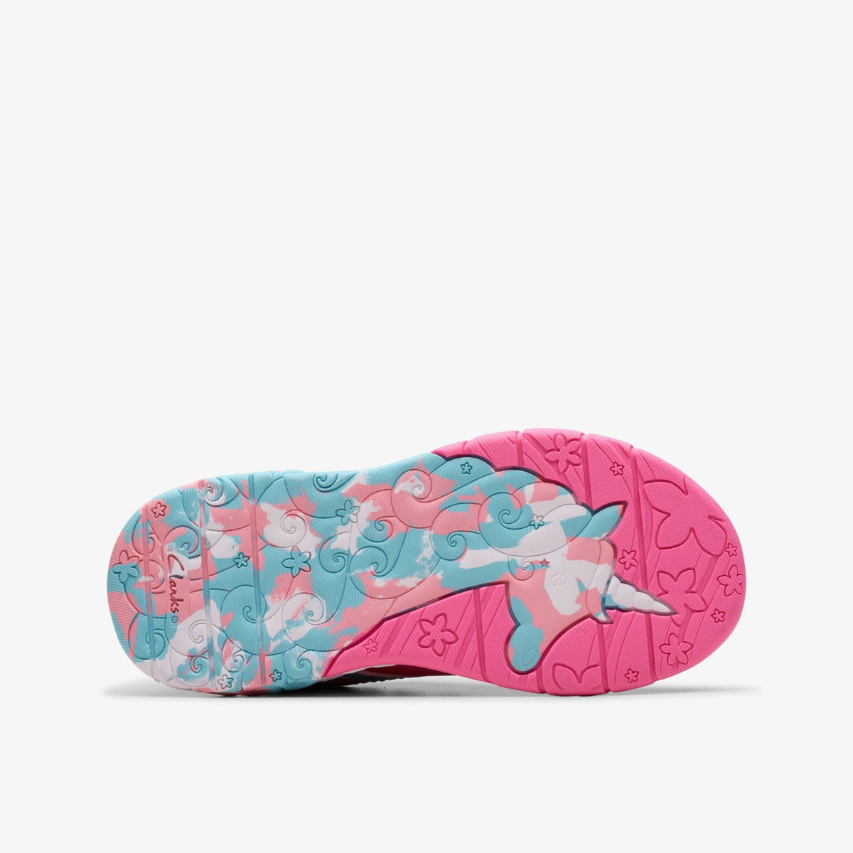 Clarks Tidal Star Kid Bright Pink Combination