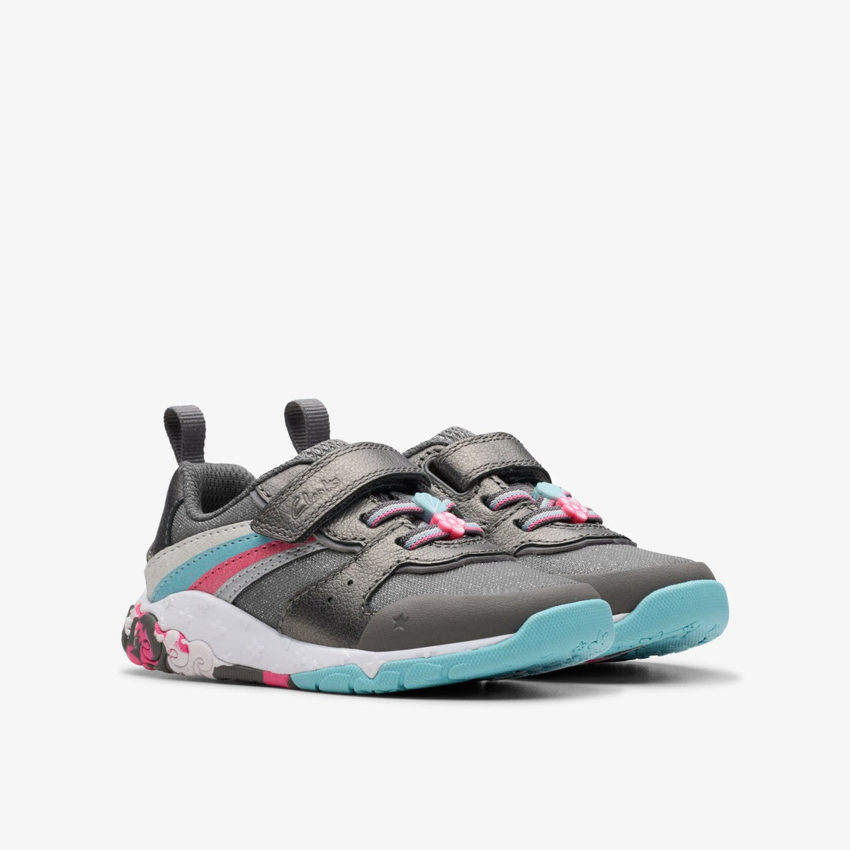 Clarks Tidal Star Toddler Gun Metal