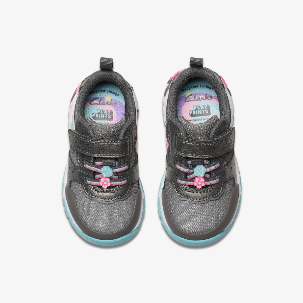 Clarks Tidal Star Toddler Gun Metal