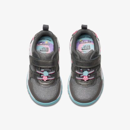 Clarks Tidal Star Toddler Gun Metal