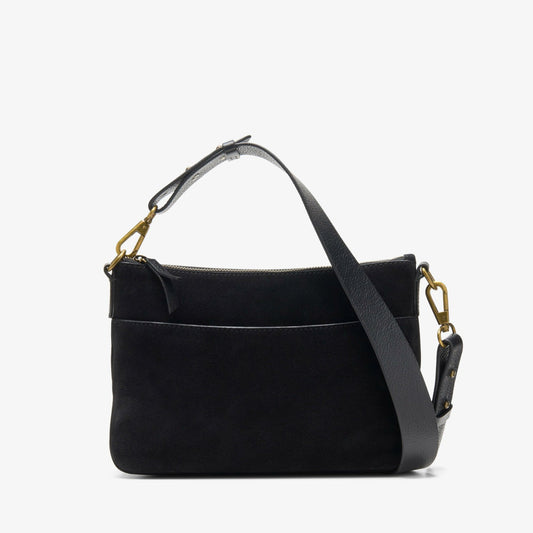 Clarks Willow Cross Black Suede
