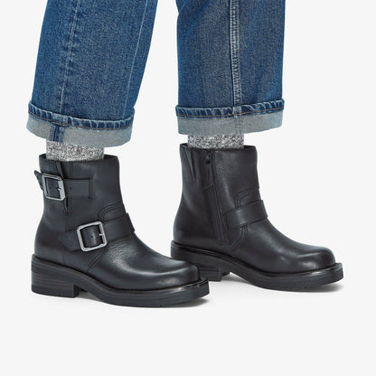 Clarks Rebelle Buckle Black Leather