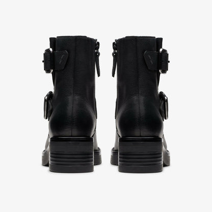 Clarks Rebelle Buckle Black Leather