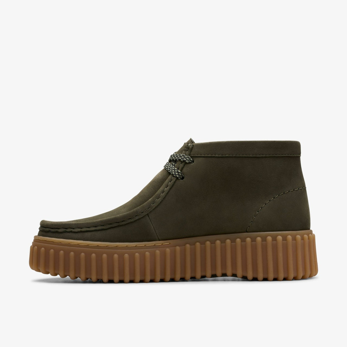 Clarks Torhill Moss Dark Green Nubuck