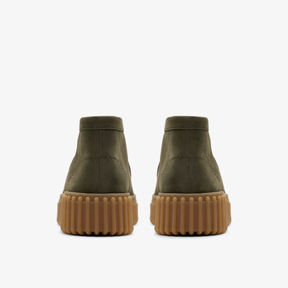 Clarks Torhill Moss Dark Green Nubuck
