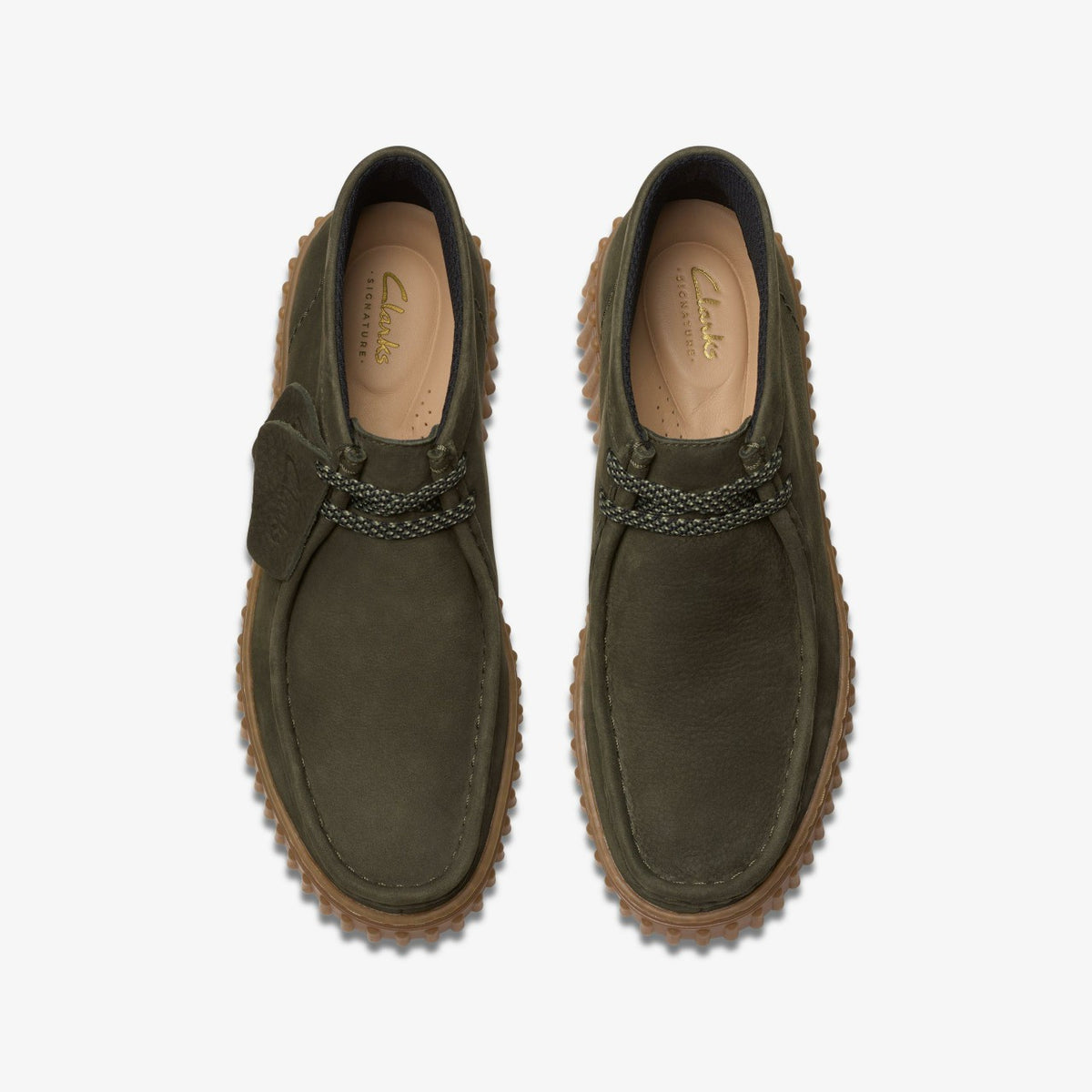 Clarks Torhill Moss Dark Green Nubuck