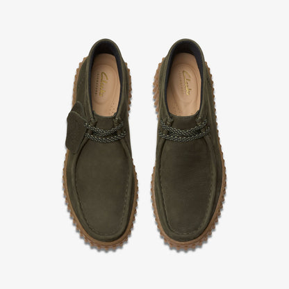 Clarks Torhill Moss Dark Green Nubuck