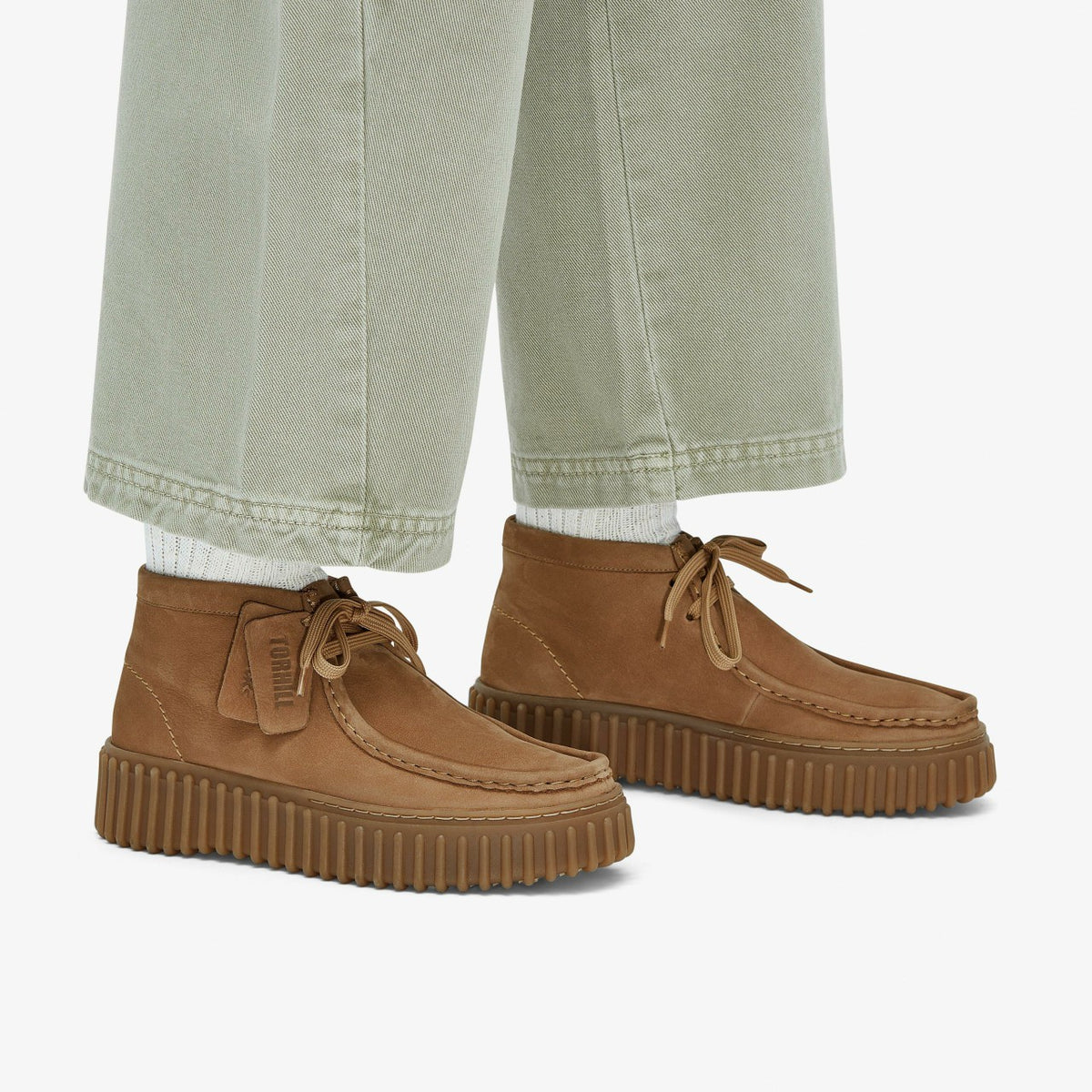 Clarks Torhill Moss Light Tan Nubuck