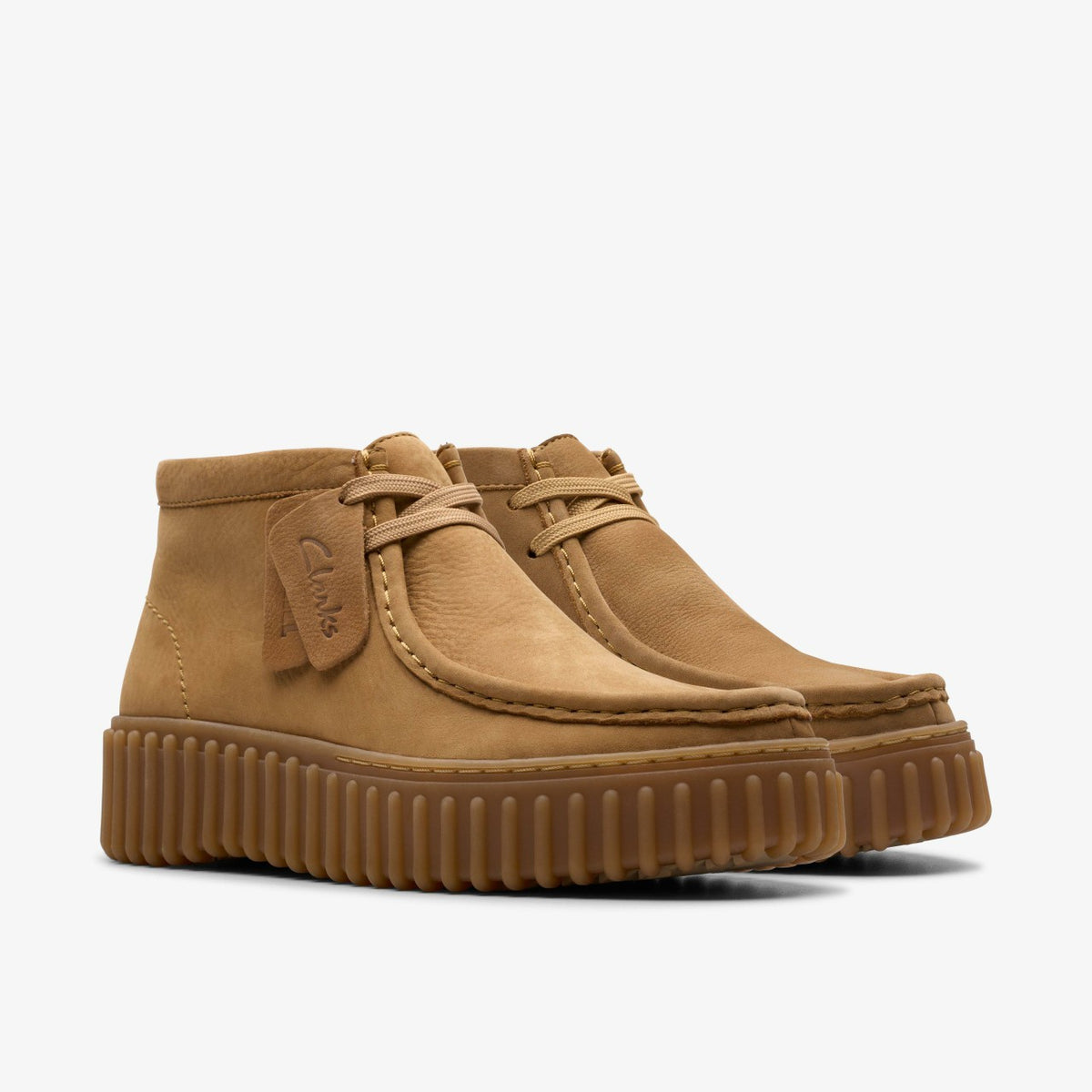 Clarks Torhill Moss Light Tan Nubuck