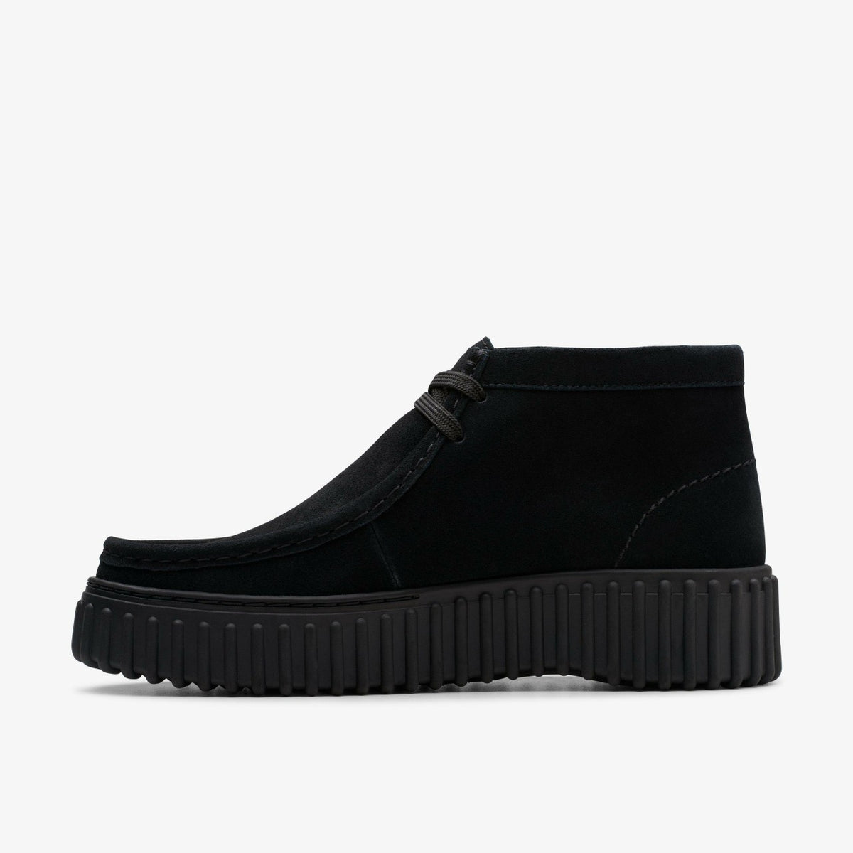 Clarks Torhill Moss Black Suede