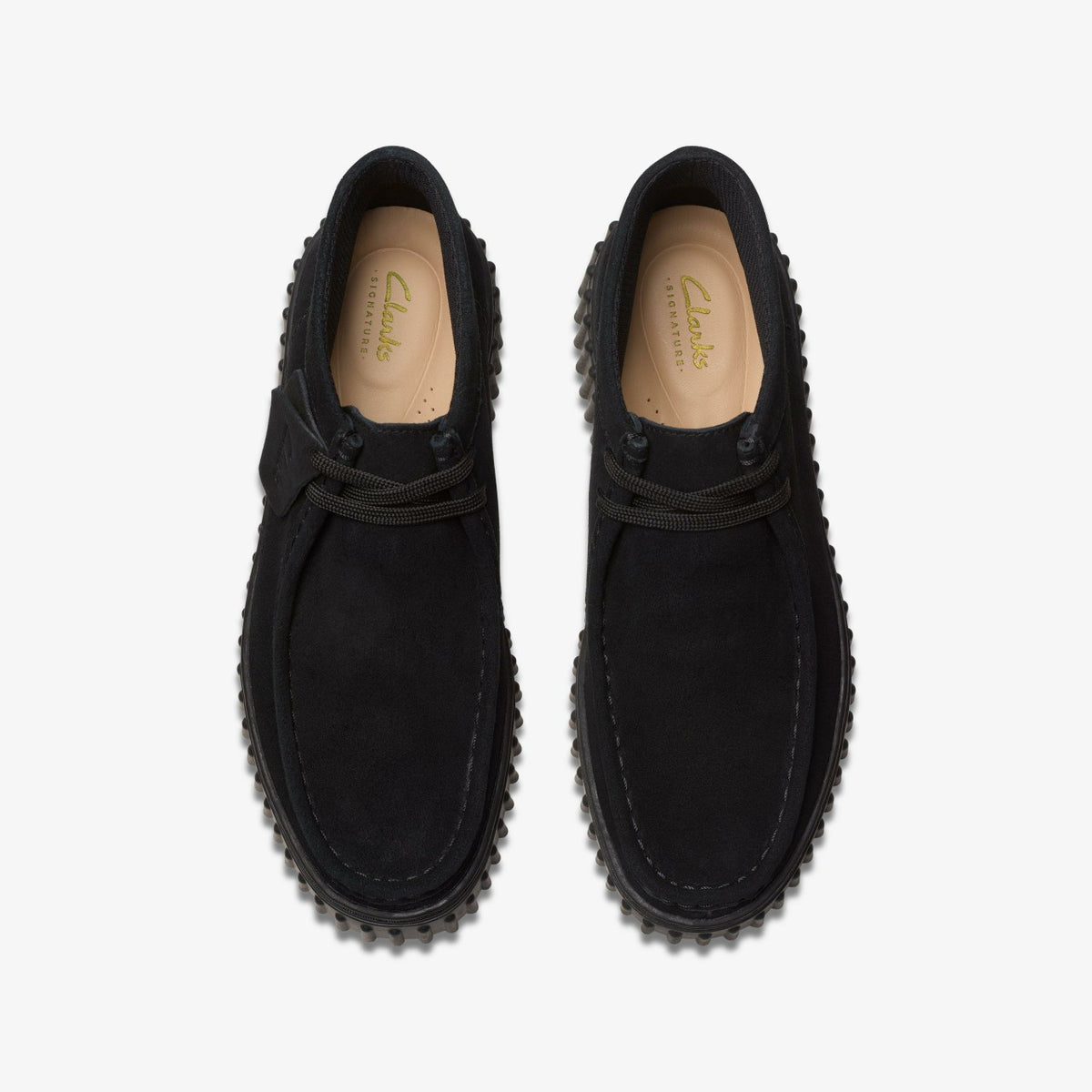 Clarks Torhill Moss Black Suede