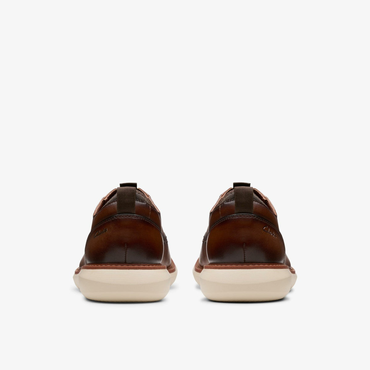 Clarks Brantin Plain Dark Tan Leather