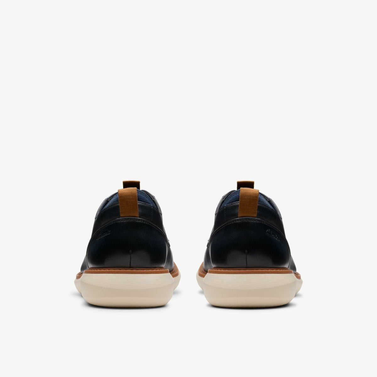 Clarks Brantin Plain Navy Leather