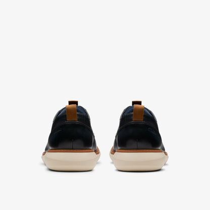 Clarks Brantin Plain Navy Leather