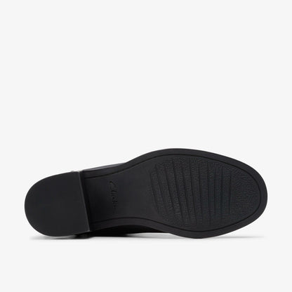 Clarks Chamberly Top Black Leather