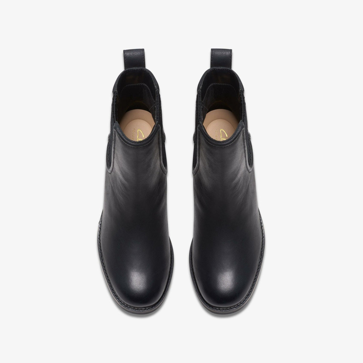 Clarks Chamberly Top Black Leather