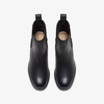 Clarks Chamberly Top Black Leather