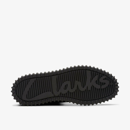 Clarks Torhill Turn Black Warmlined Suede