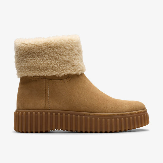 Clarks Torhill Turn Light Tan Warmlined