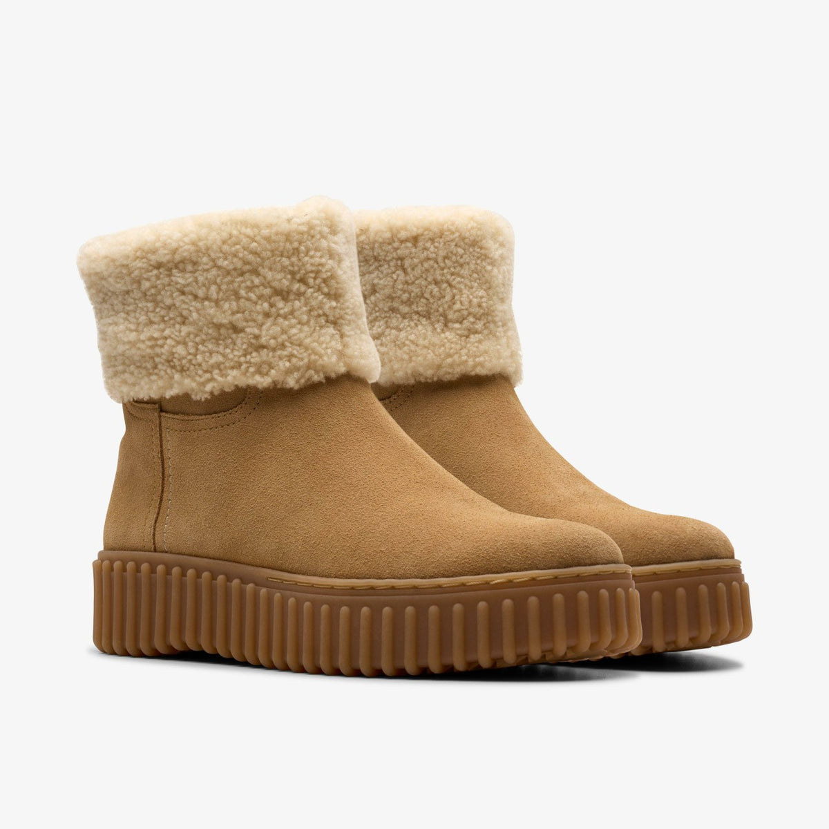 Clarks Torhill Turn Light Tan Warmlined