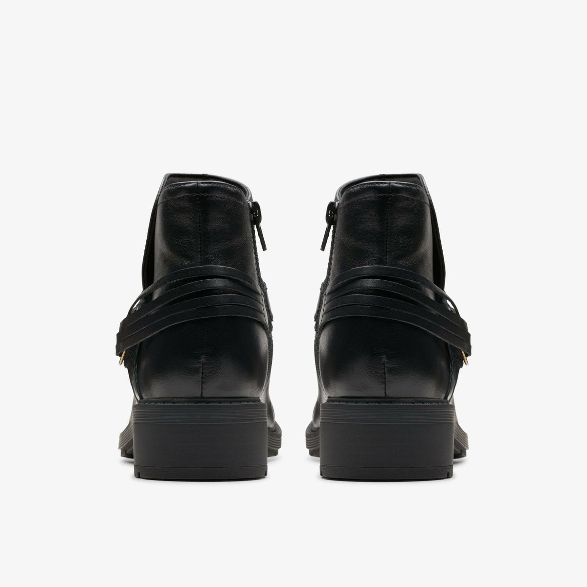Clarks Hearth Kaylie Ankle Boot Black Leather