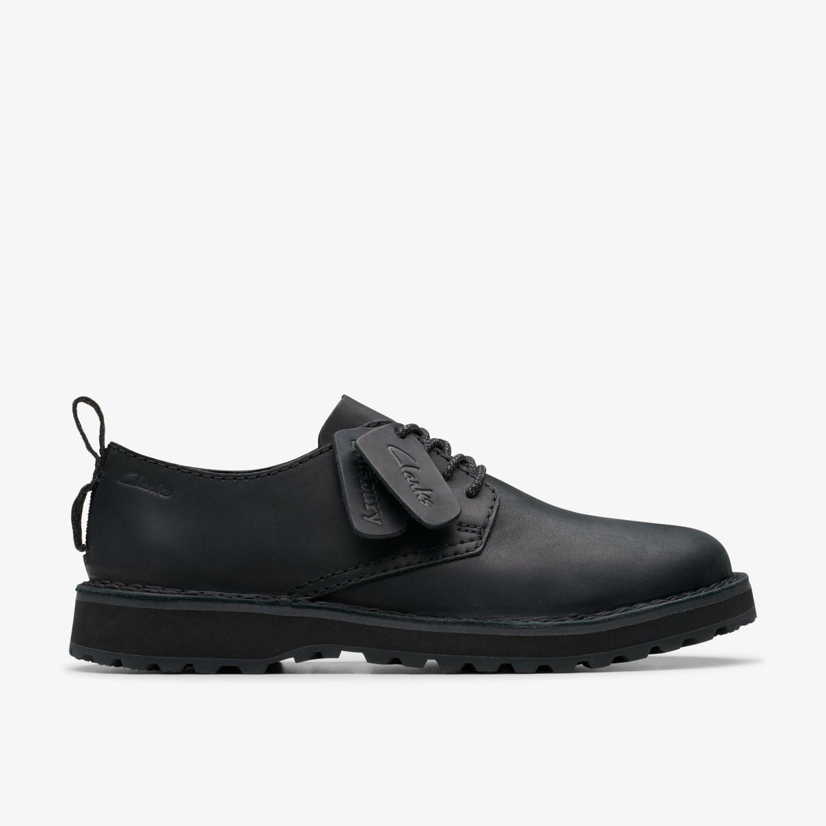 Clarks Solsbury Lace Black Leather