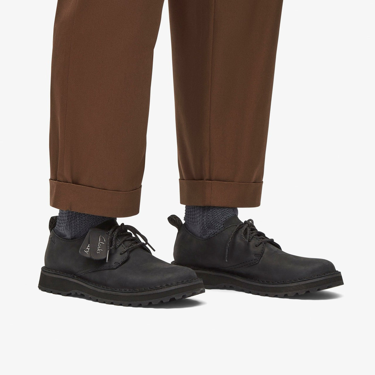 Clarks Solsbury Lace Black Leather