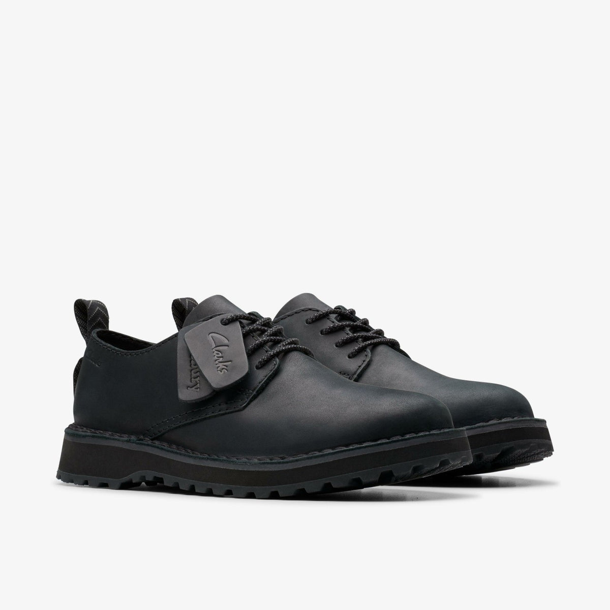 Clarks Solsbury Lace Black Leather
