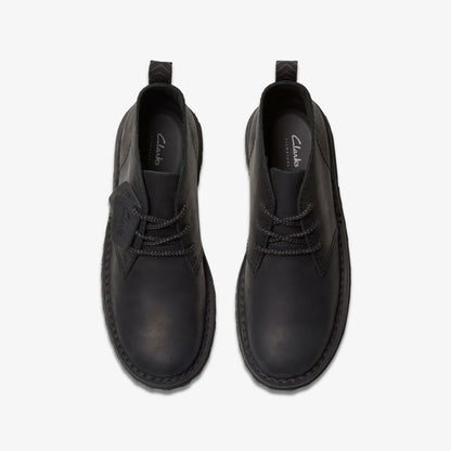 Clarks Solsbury Desert Boot Black Leather
