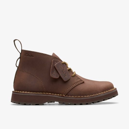 Clarks Solsbury Desert Boot Dark Brown Leather