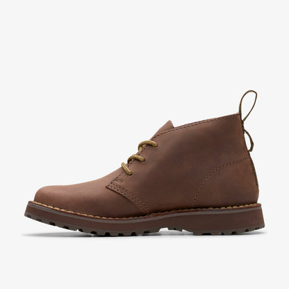 Clarks Solsbury Desert Boot Dark Brown Leather