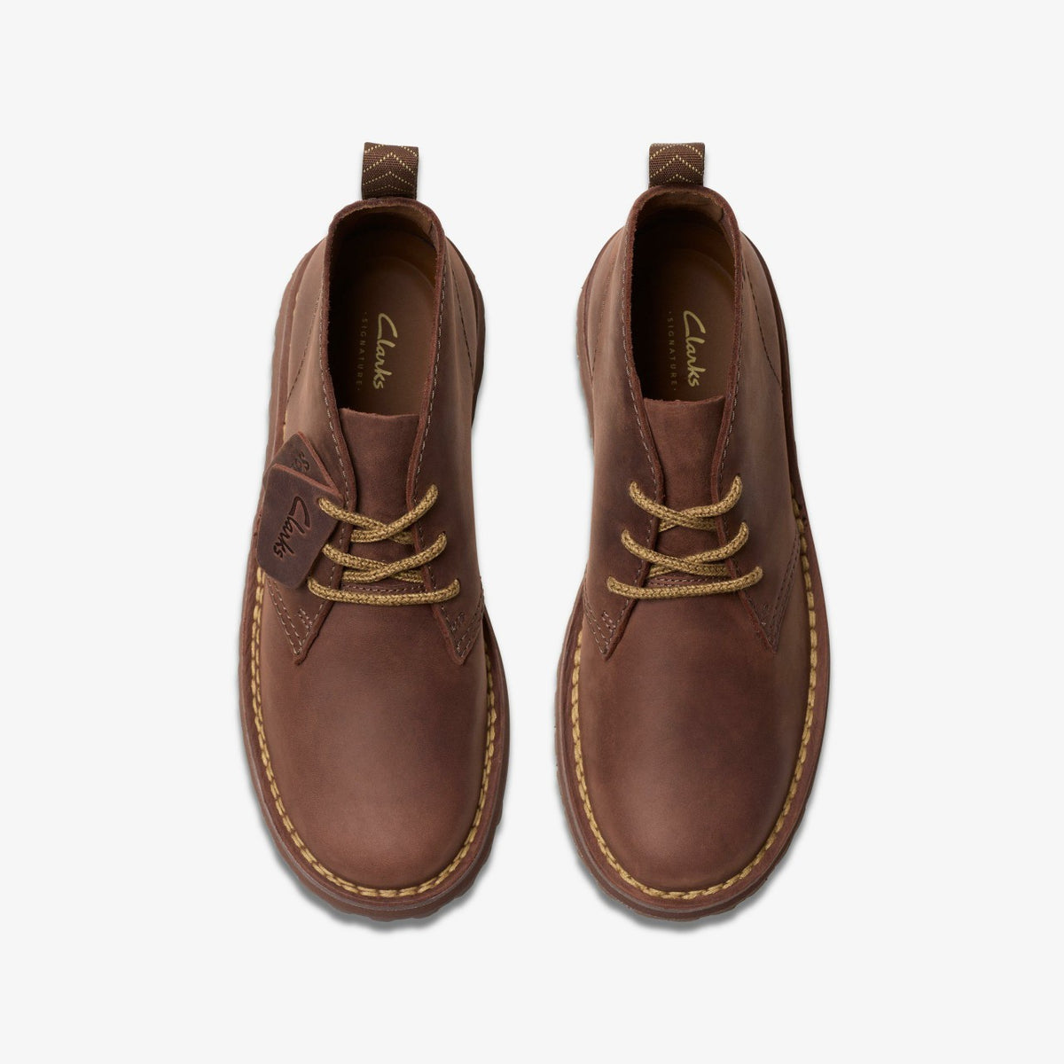 Clarks Solsbury Desert Boot Dark Brown Leather