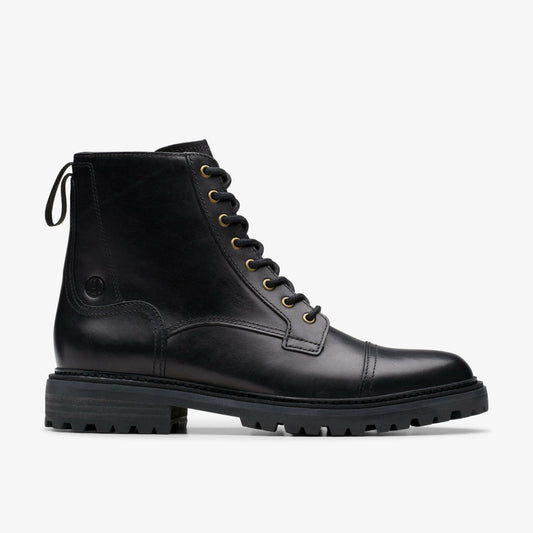 Clarks Clarkridge Hi Black Leather