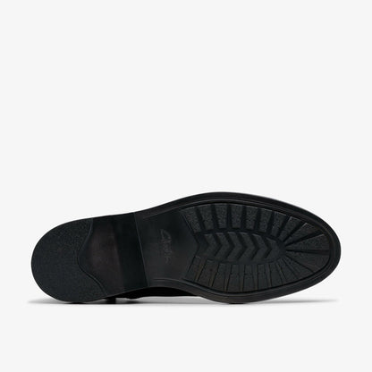 Clarks Aldwin Cap Black Leather