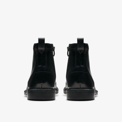 Clarks Aldwin Cap Black Leather
