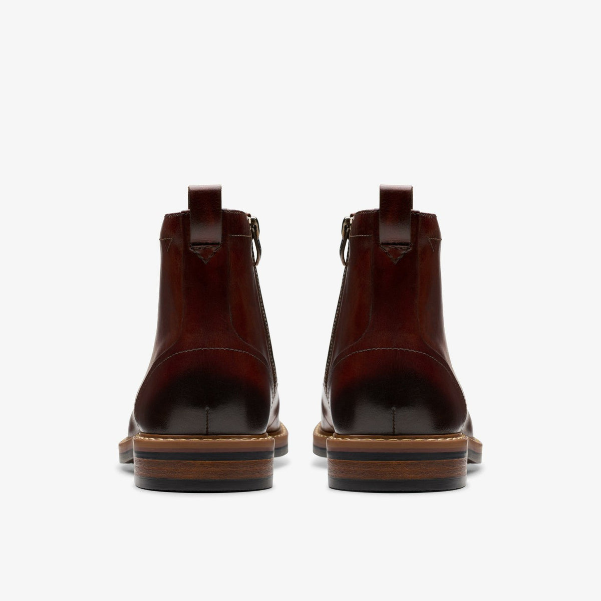 Clarks Aldwin Cap Mid Tan Leather