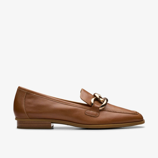 Clarks Sarafyna Iris Loafer Tan Leather