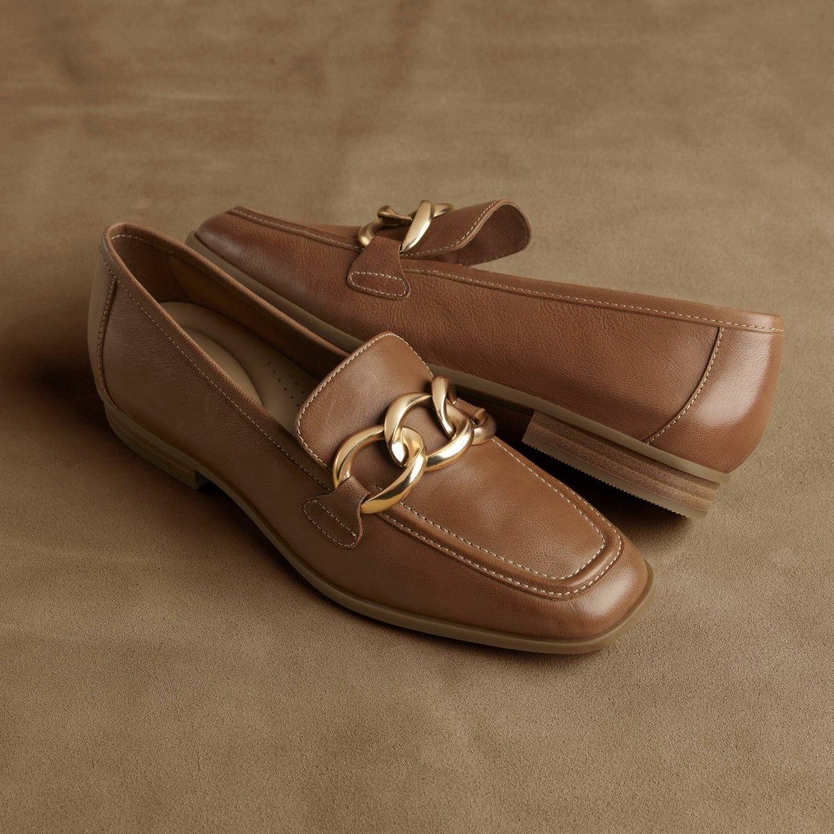 Clarks Sarafyna Iris Loafer Tan Leather