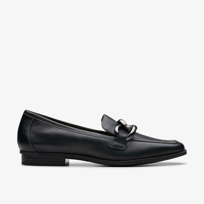 Clarks Sarafyna Iris Loafer Black Soft