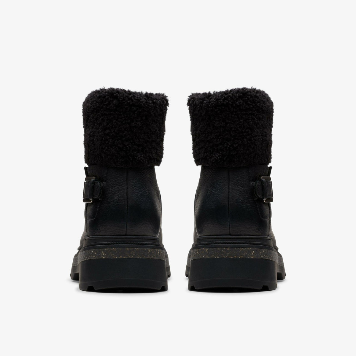 Clarks Hencroft Madi Waterproof Black Warmlined Leather